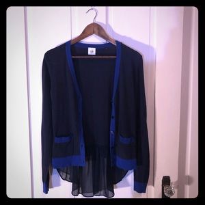 Cabi Blue Flowing Cardigan